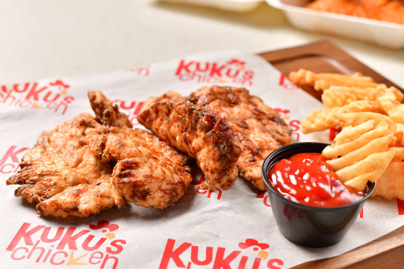 kukus grilled chicken and waffle fries