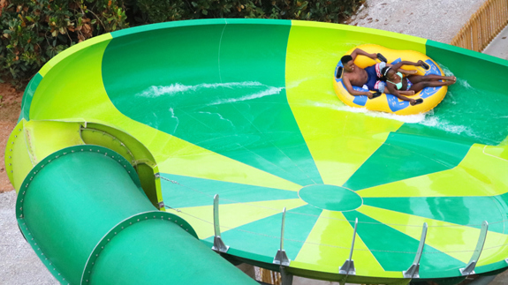 the sahara sidewinders slide in the Outdoor waterpark