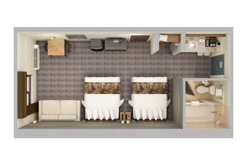 Render of a top-down view of a room.