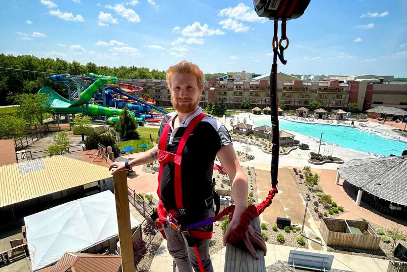 Fall Jump 20 Foot Free Fall Jump Tower | Ohio | Kalahari Resorts & Conventions