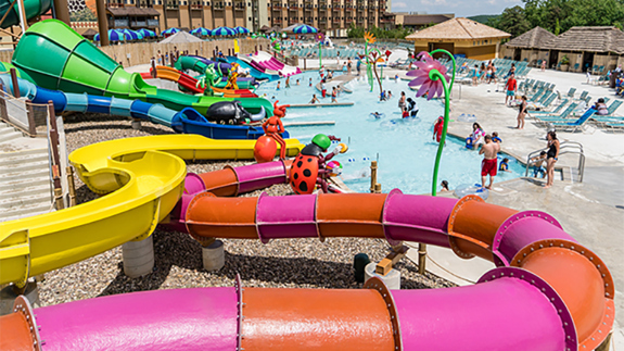bugs burrow kids area in the outdoor pool area