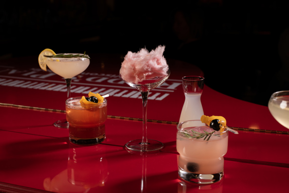 Assortment of Cocktails at Redd's Piano Bar