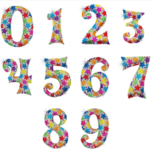 Numerical Balloons 0-9
