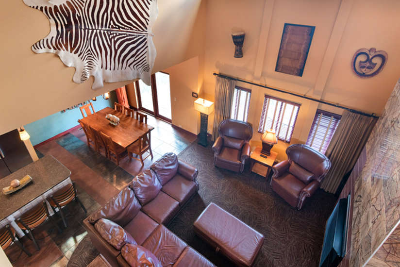 Birds eye view of Nyumba Loft interior.