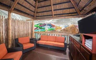 Indoor waterpark Sundeck Cabana