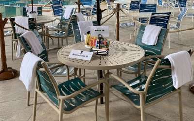 Waterpark reserved table