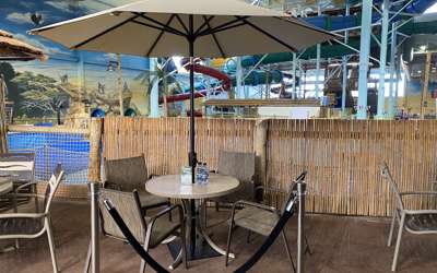 Indoor waterpark cabana