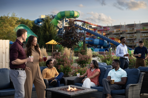Outdoor Waterpark happy hour