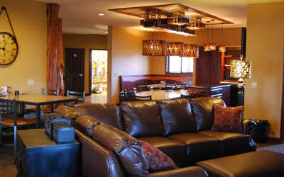 living and dining area in the Nyumba Villa's