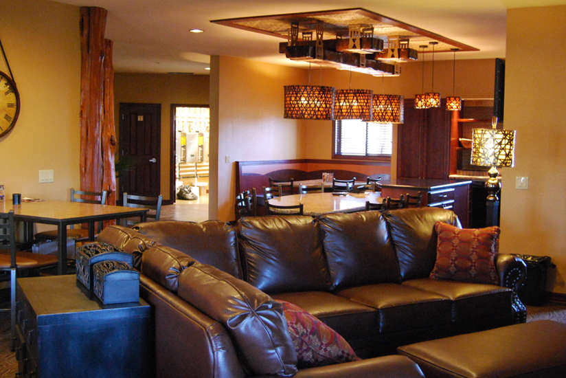 living and dining area in the Nyumba Villa's