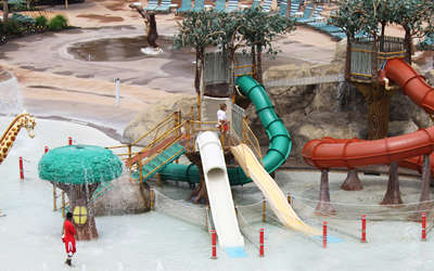 Lifeguards on standby at Kids Safari.