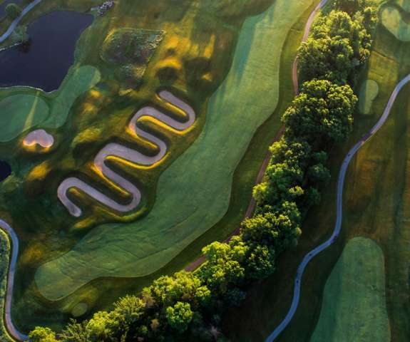 Birds eye view of Trappers Turn Golf Course