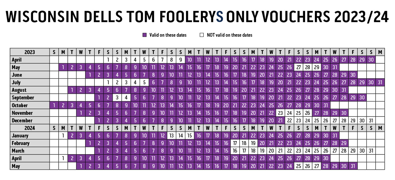 Tom Foolerys Voucher Valid Dates