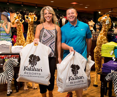 woman and man going shopping together in a Kalahari store