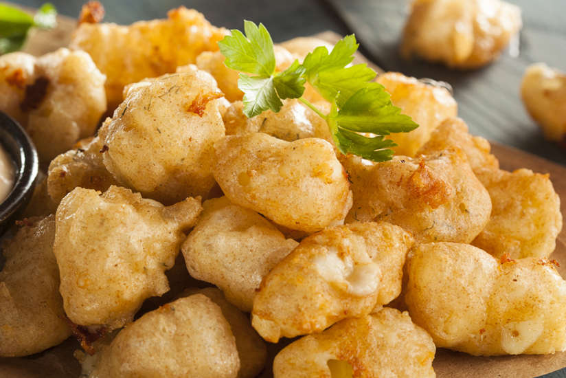 B-Lux cheese curds close up