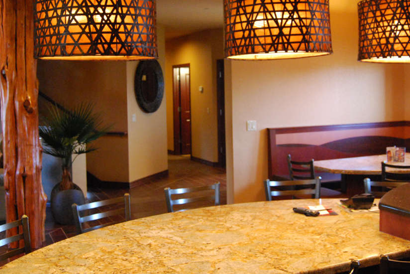 dining area in the Nyumba Villa's